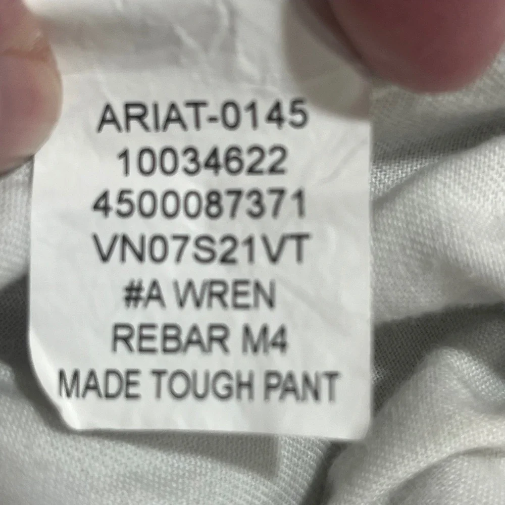 Ariat Rebar M4 Made Tough Rust‎ Brown Cargo Pants Actual 30x31 Not 30x34 Men's
